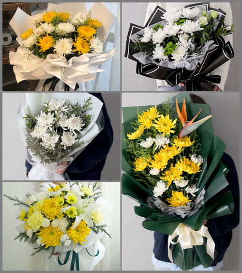 安徽安庆市宿松县二郎镇刘坡村白事花束代送